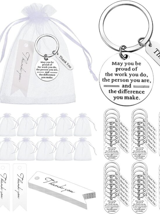 Other | 15 Pcs Employee Appreciation Gifts Bulk Thank You Keychains For ...